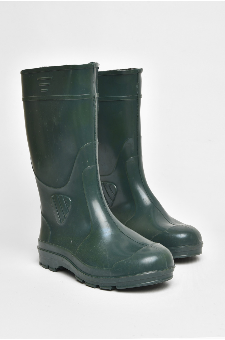 Сапоги резиновые мужские зеленого цвета СМ-05 205113