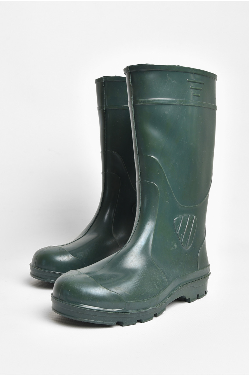 Сапоги резиновые мужские зеленого цвета СМ-05 205113