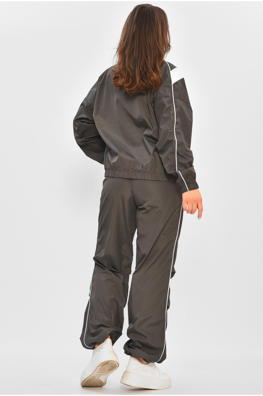 Спортивний костюм жіночий темно-сірого кольору 6029 205118 Спортивний костюм жіночий темно-сірого кольору 6029 205118