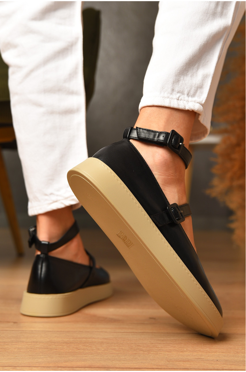 Лофери жіночі чорного кольору Е397-3 205135