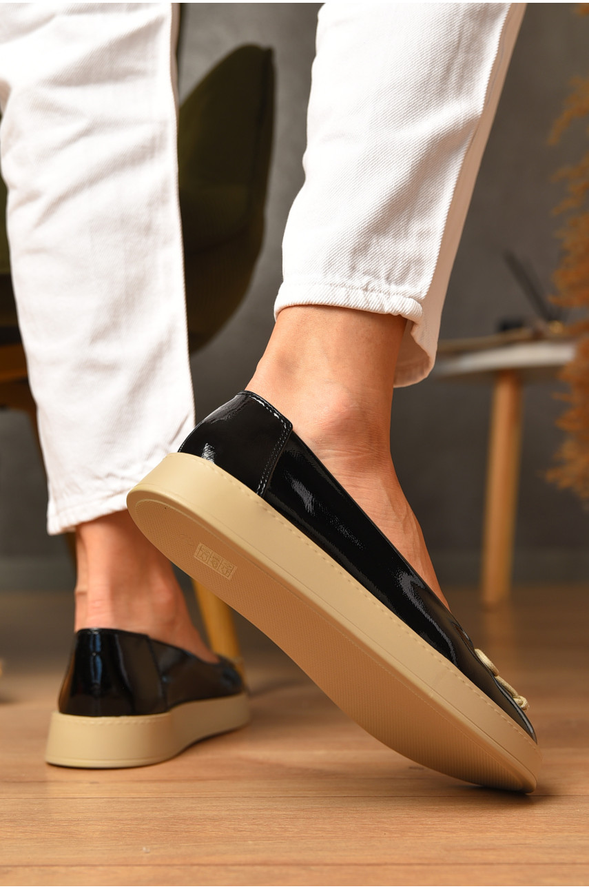 Лофери жіночі чорного кольору Е371-7 205139