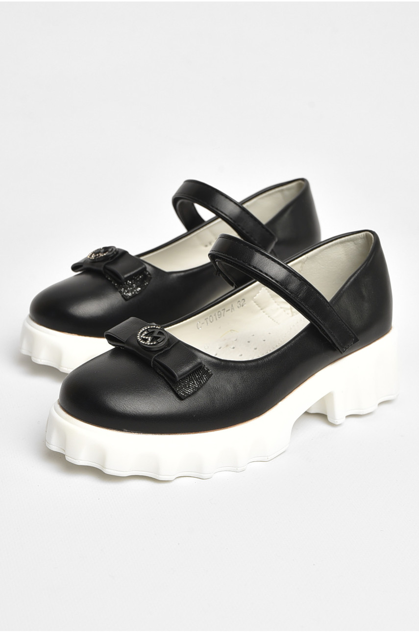 Туфли детские для девочки черного цвета С-Т0197-А 205149