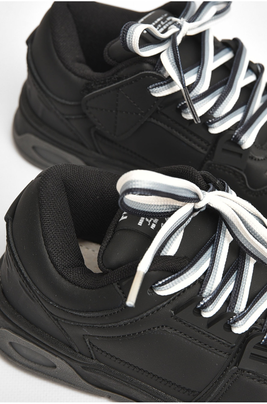 Кроссовки детские для мальчика черного цвета 3332-1С 205152 Кроссовки детские для мальчика черного цвета 3332-1С 205152