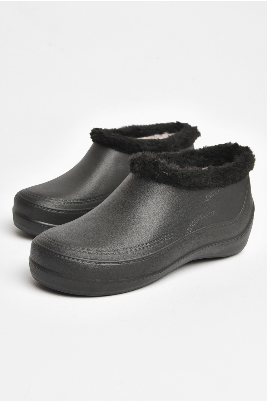 Галоши мужские на меху черного цвета МГ-01 205163