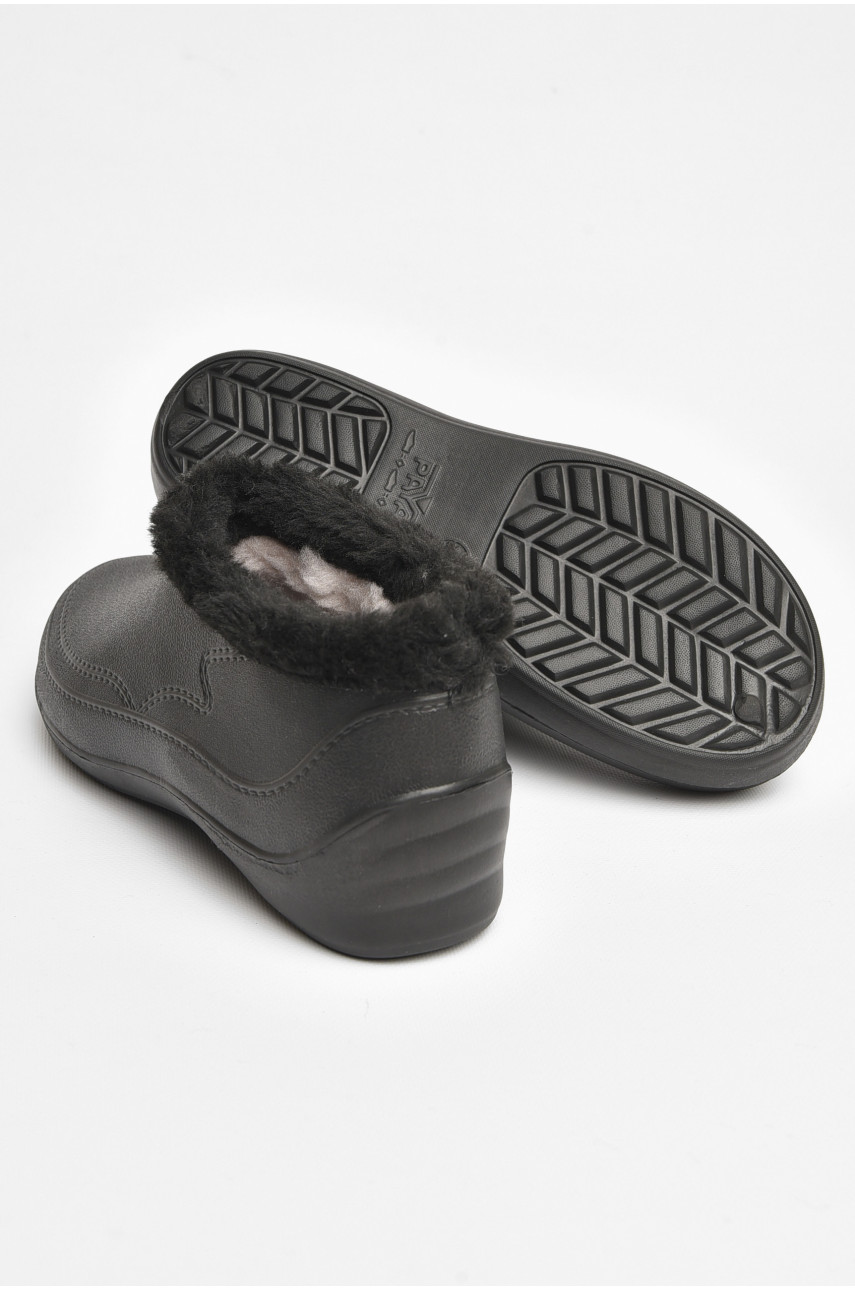 Галоши мужские на меху черного цвета МГ-01 205163