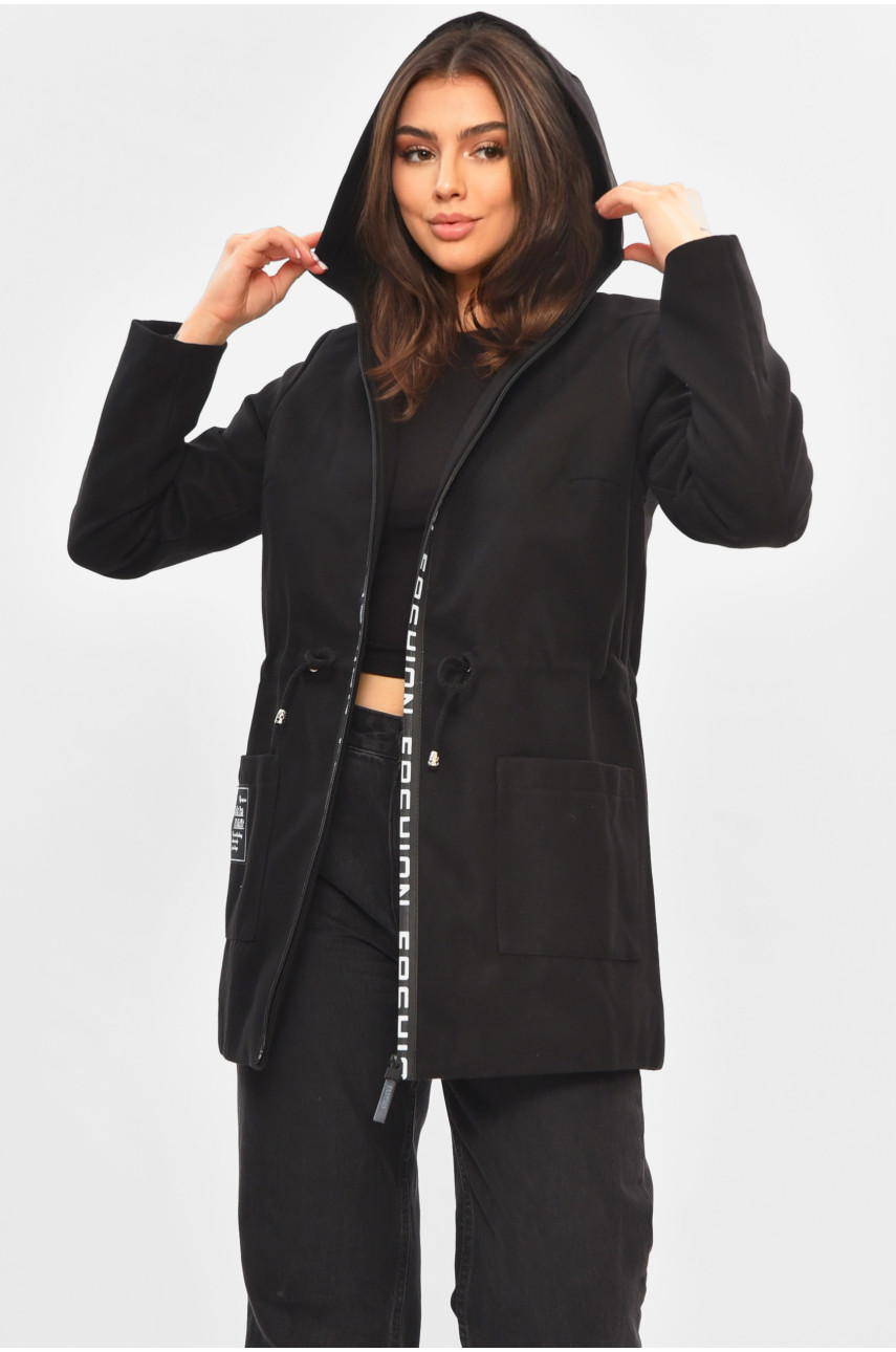 Кардиган женский черного цвета на молнии 237 205181