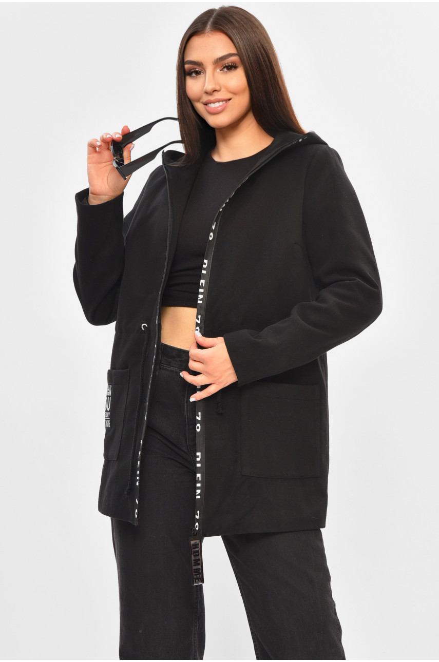 Кардиган женский черного цвета на молнии 237 205183