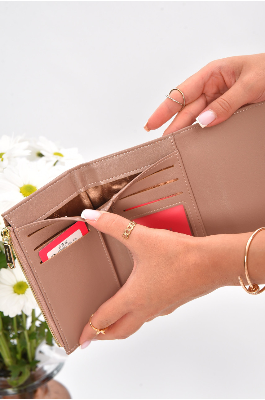 Кошелек женский из экокожи розового цвета LY6338-003 205209 Кошелек женский из экокожи розового цвета LY6338-003 205209