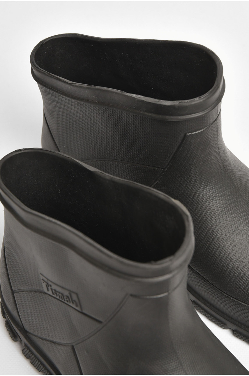 Полусапоги мужские пена черного цвета вставка 205225