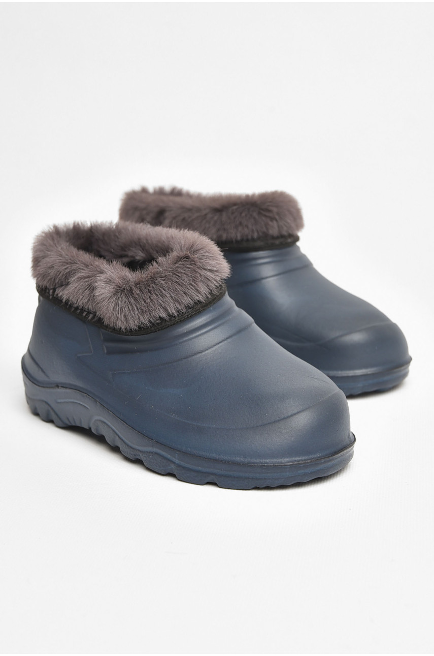 Галоші дитячі на флісі темно-синього кольору Payas 205236