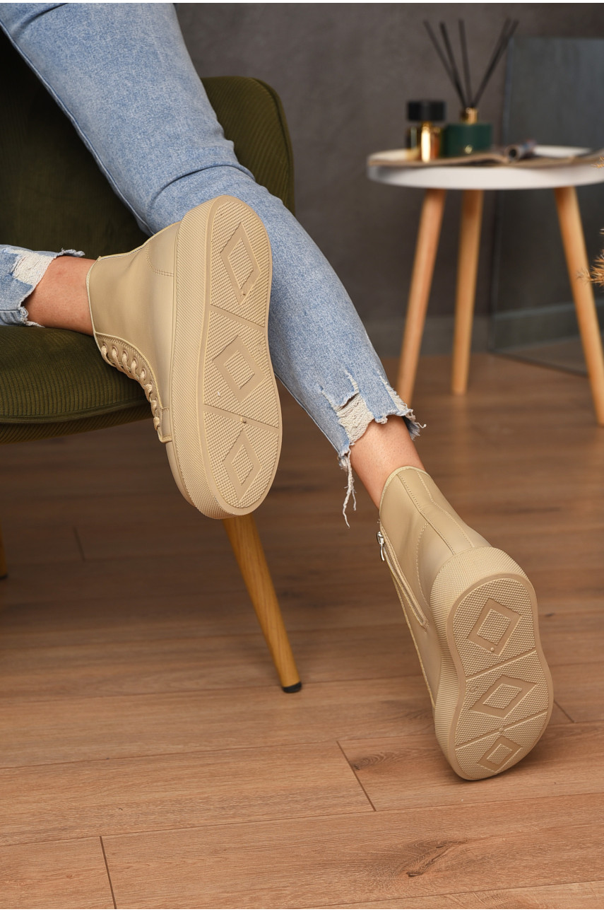 Ботинки женские демисезонные бежевого цвета RF 1585 205242