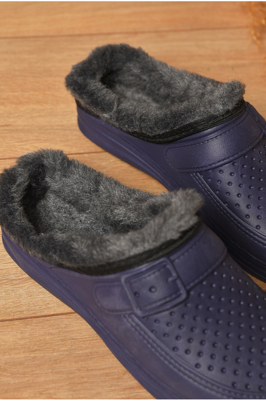 Сабо женские пена на меху фиолетового цвета 205252