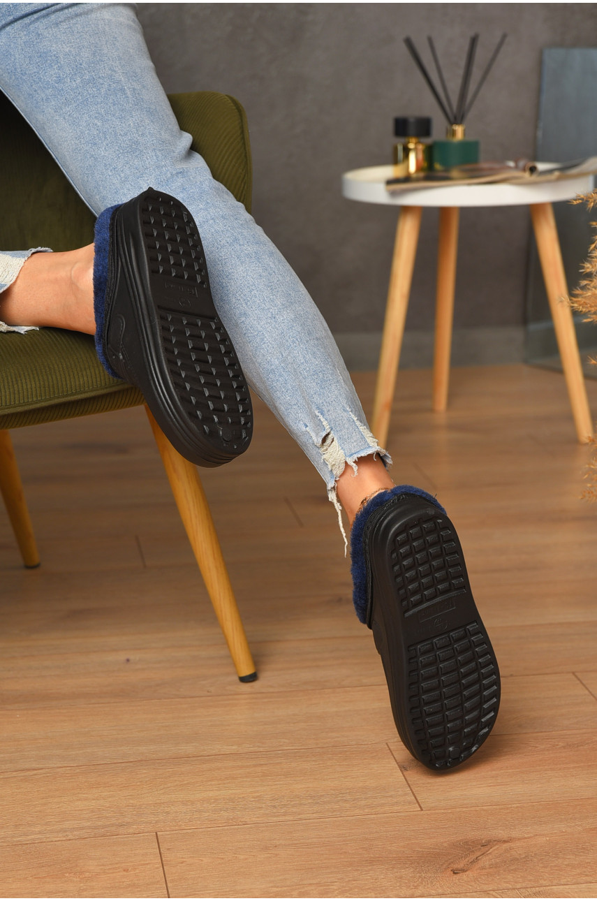 Сабо женские пена на меху черного цвета 205256