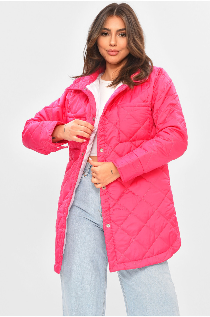 Куртка жіноча демісезонна малинового кольору 326 205258