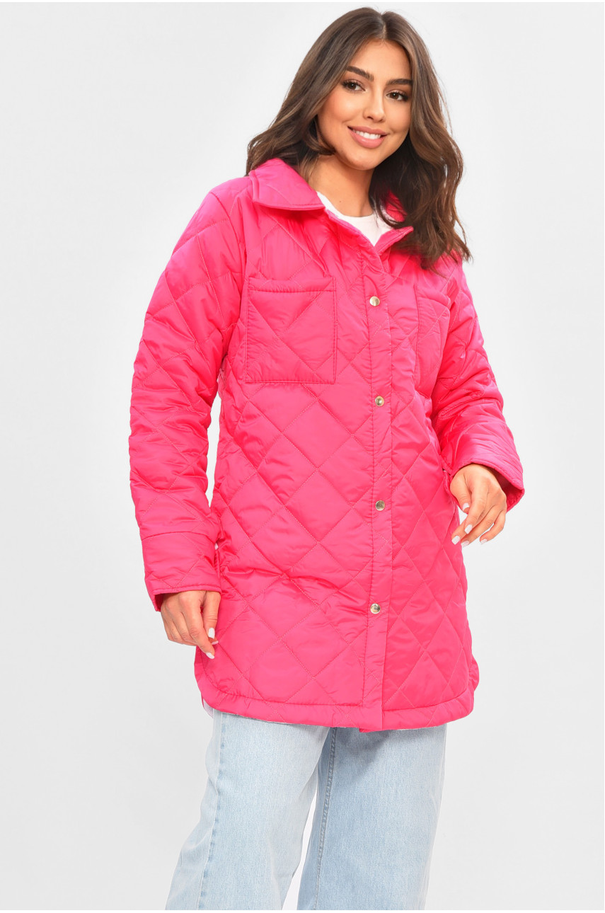 Куртка жіноча демісезонна малинового кольору 326 205258