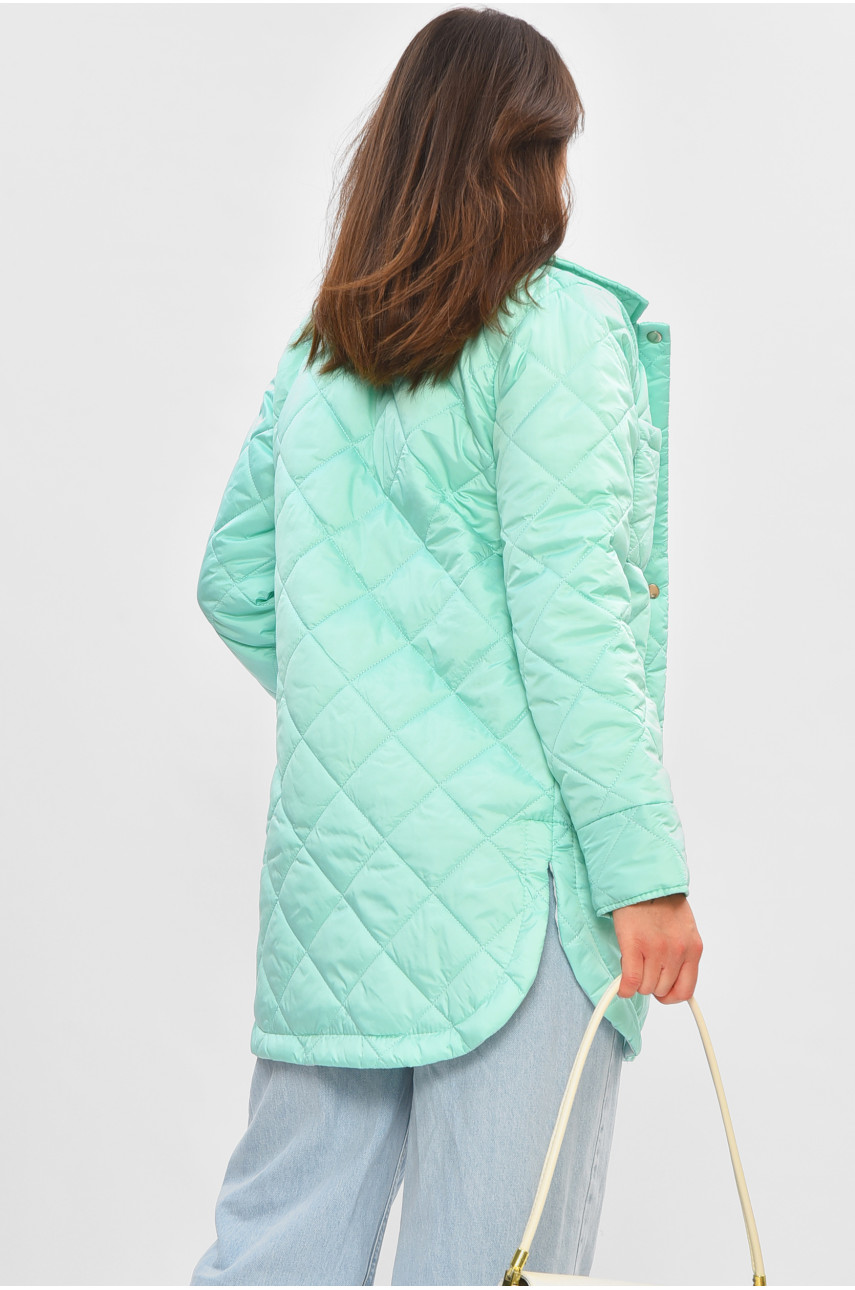 Куртка жіноча демісезонна м'ятного кольору 326 205259