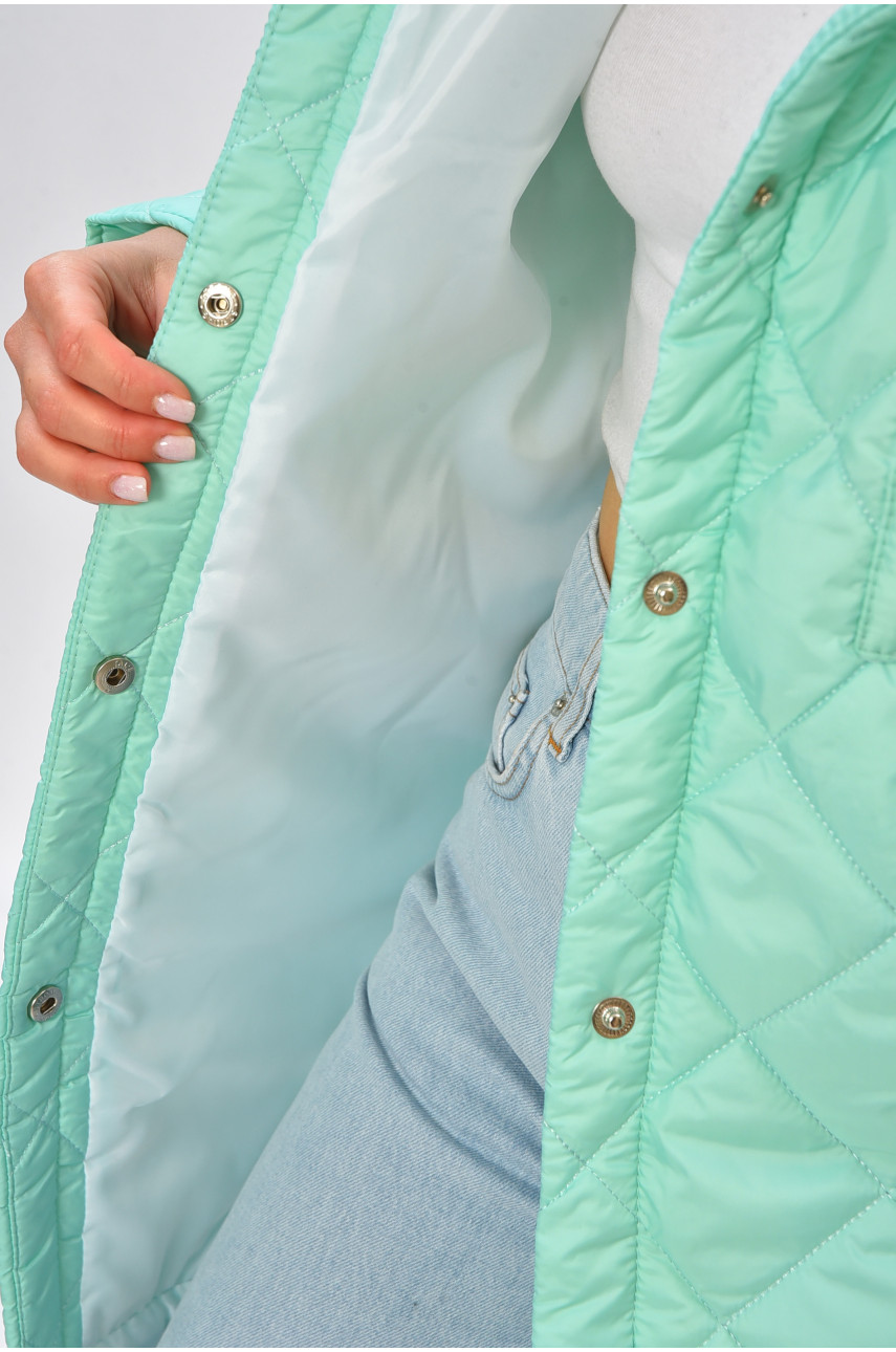 Куртка жіноча демісезонна м'ятного кольору 326 205259