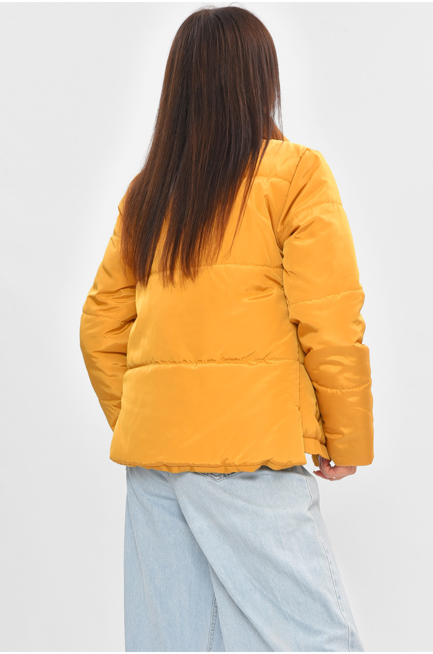 Куртка жіноча демісезонна темно-бежевого кольору 205268