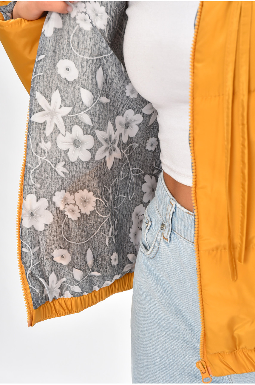 Куртка жіноча демісезонна темно-бежевого кольору 205268