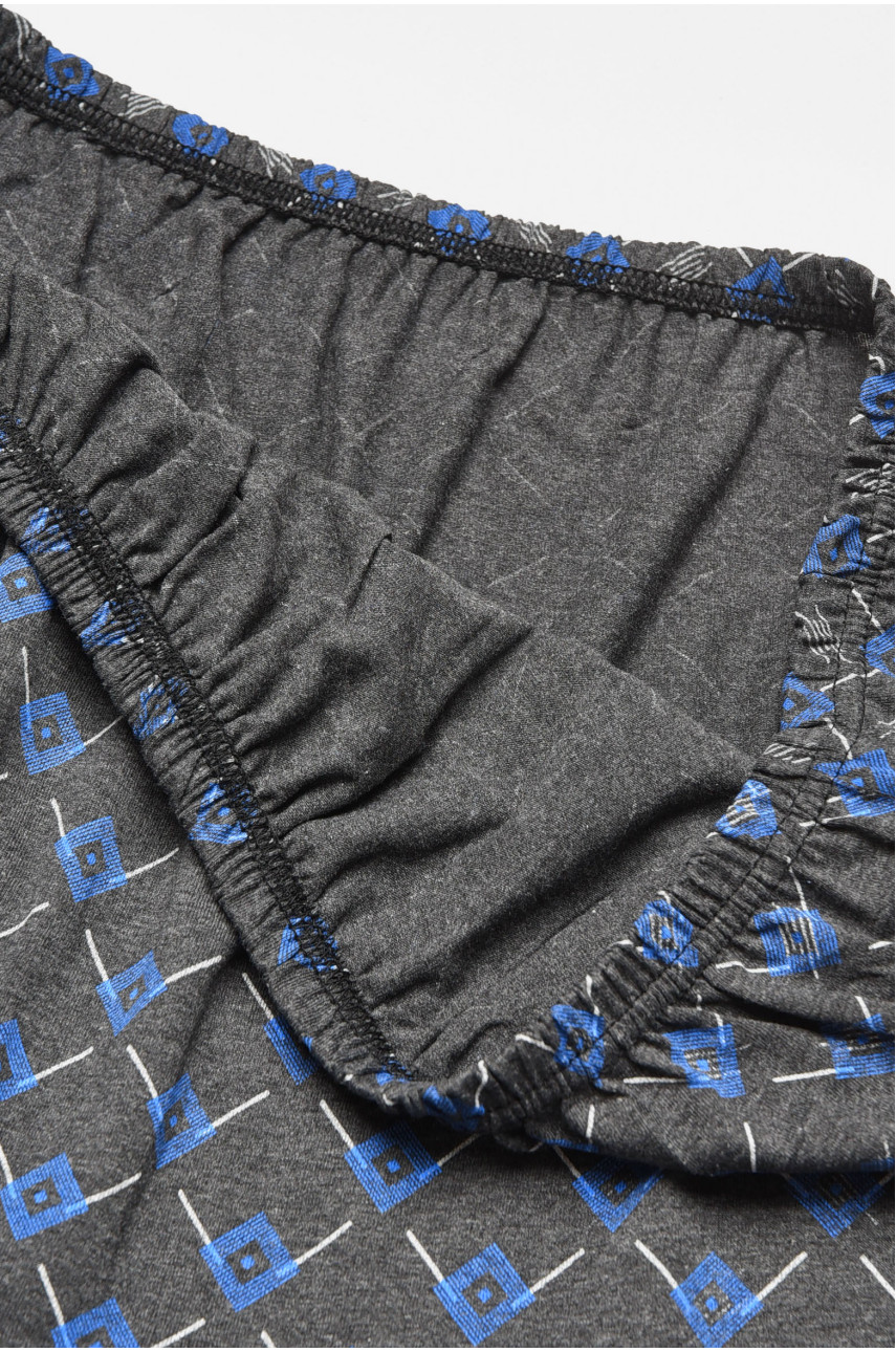 Труси сімейні чоловічі батальні темно-сірого кольору 205308