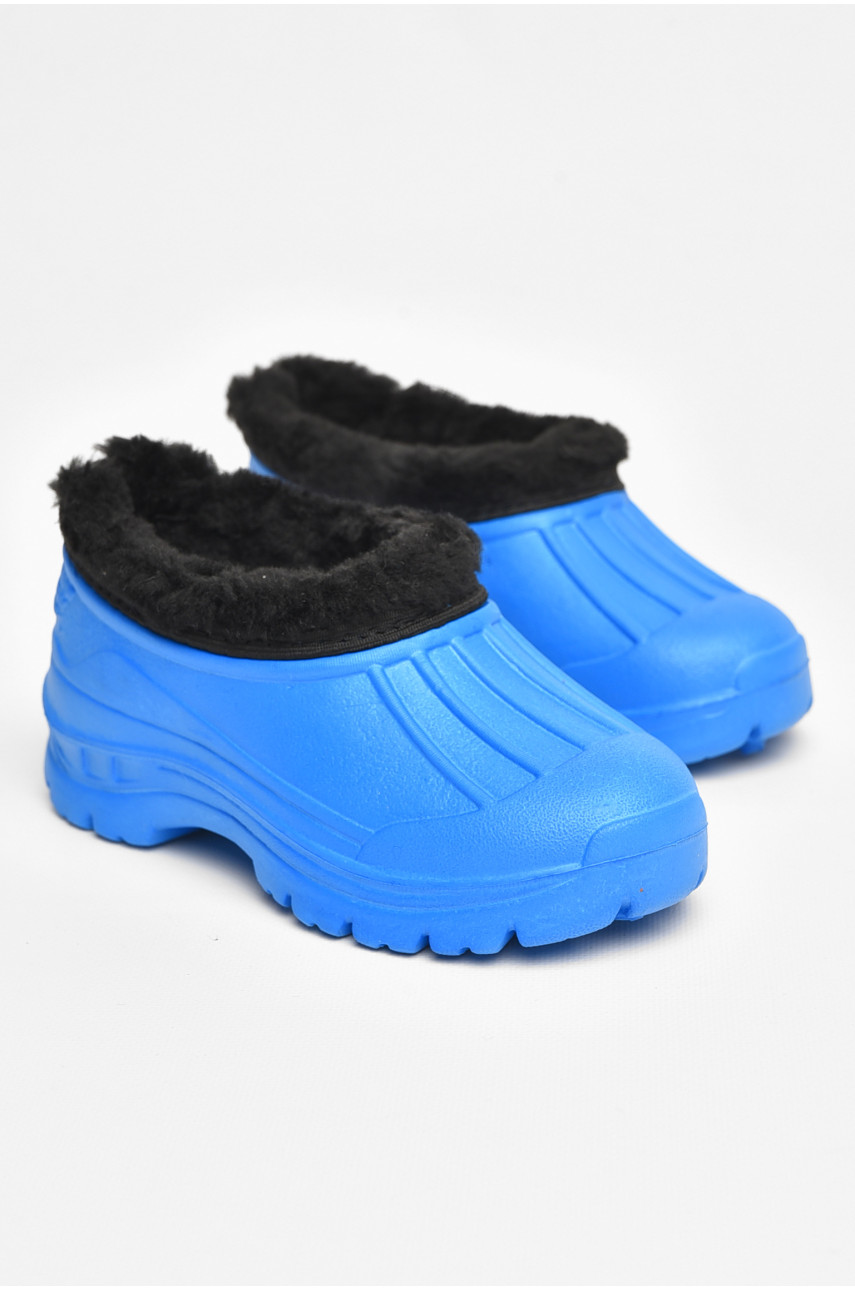 Галоші дитячі на флісі синього кольору 2835 ежик 205313
