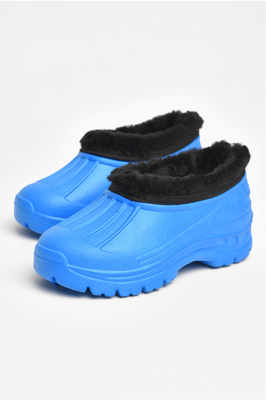 Галоші дитячі на флісі синього кольору 2835 ежик 205313