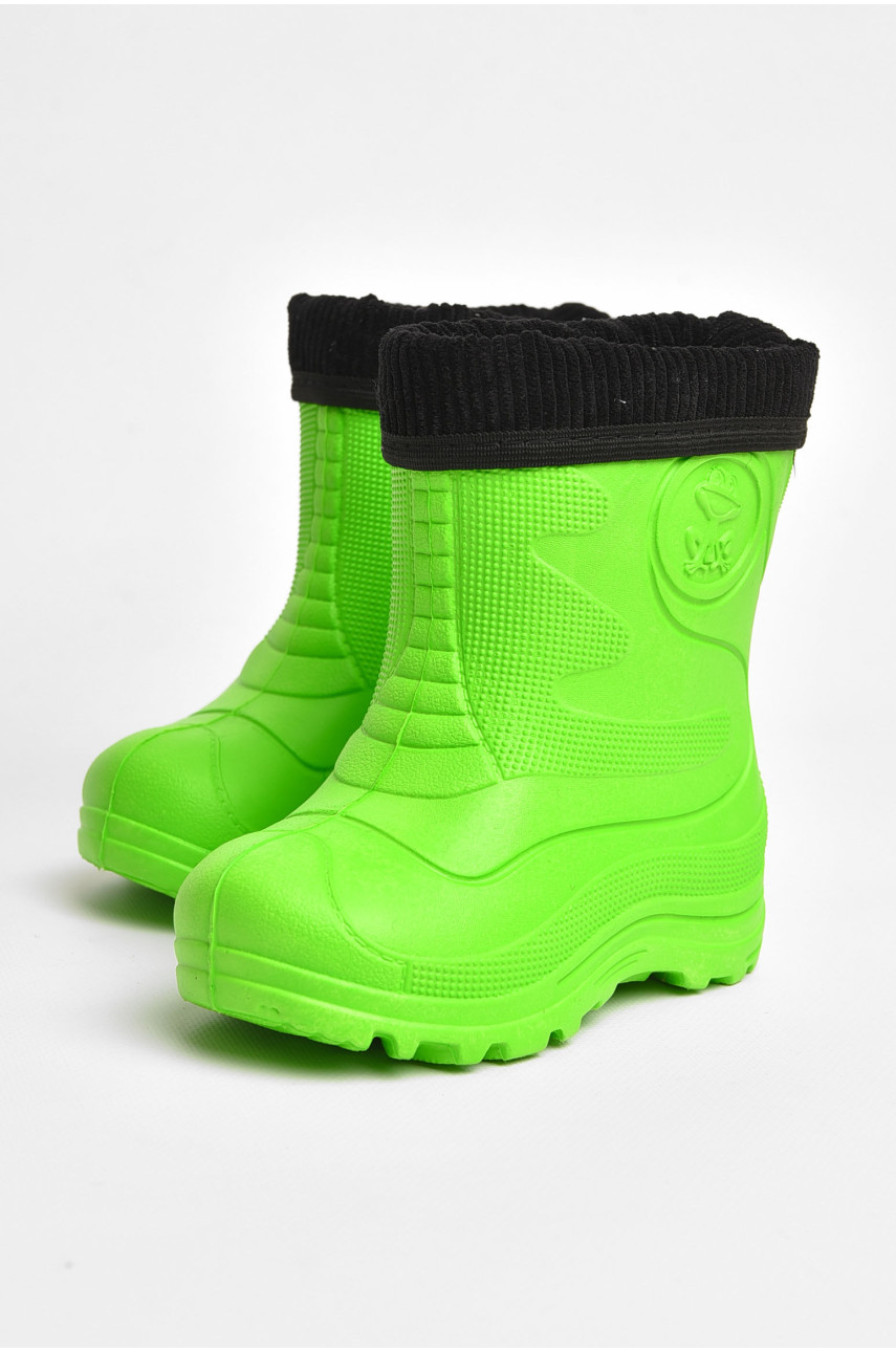 Сапоги пена детские зеленого цвета со сьемным носком рыбачек2330 205336