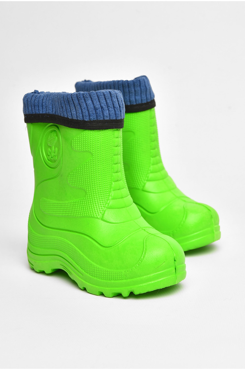 Сапоги пена детские зеленого цвета со сьемным носком рыбачек2330 205341