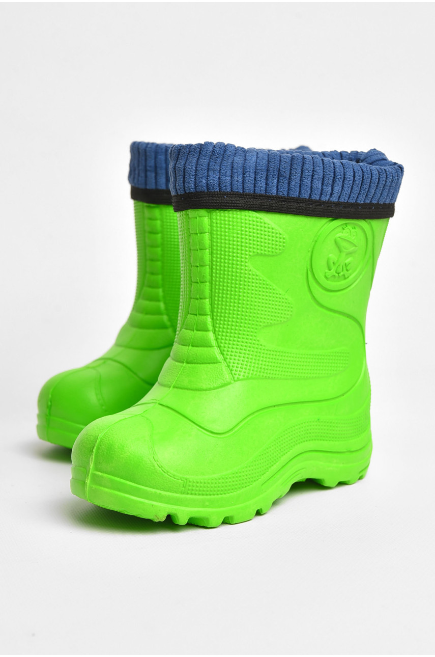 Сапоги пена детские зеленого цвета со сьемным носком рыбачек2330 205341