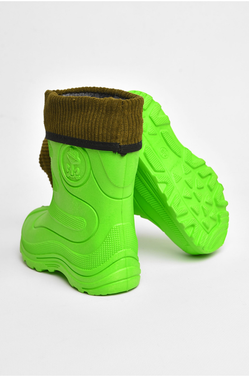 Сапоги пена детские зеленого цвета со сьемным носком рыбачек2330 205343