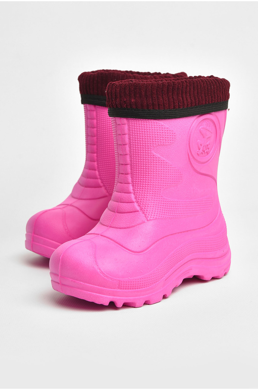 Сапоги пена детские розового цвета со сьемным носком рыбачек2330 205344