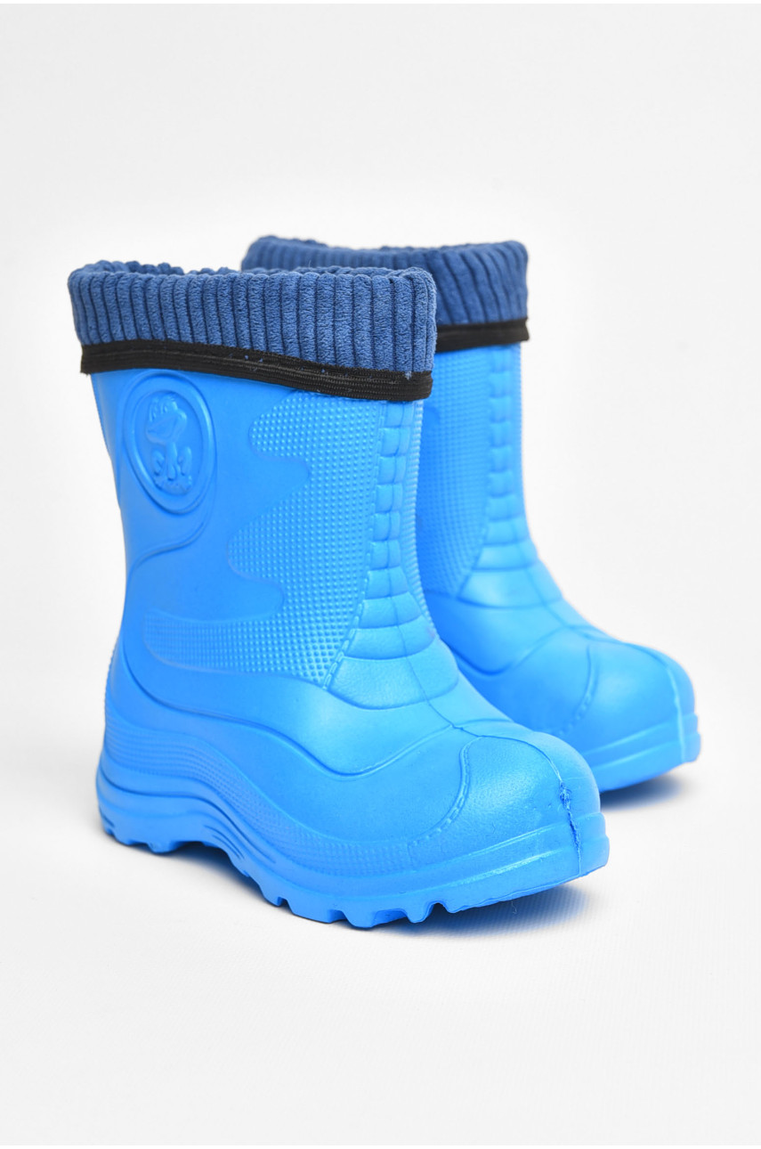 Сапоги пена детские голубого цвета со сьемным носком рыбачек2330 205345