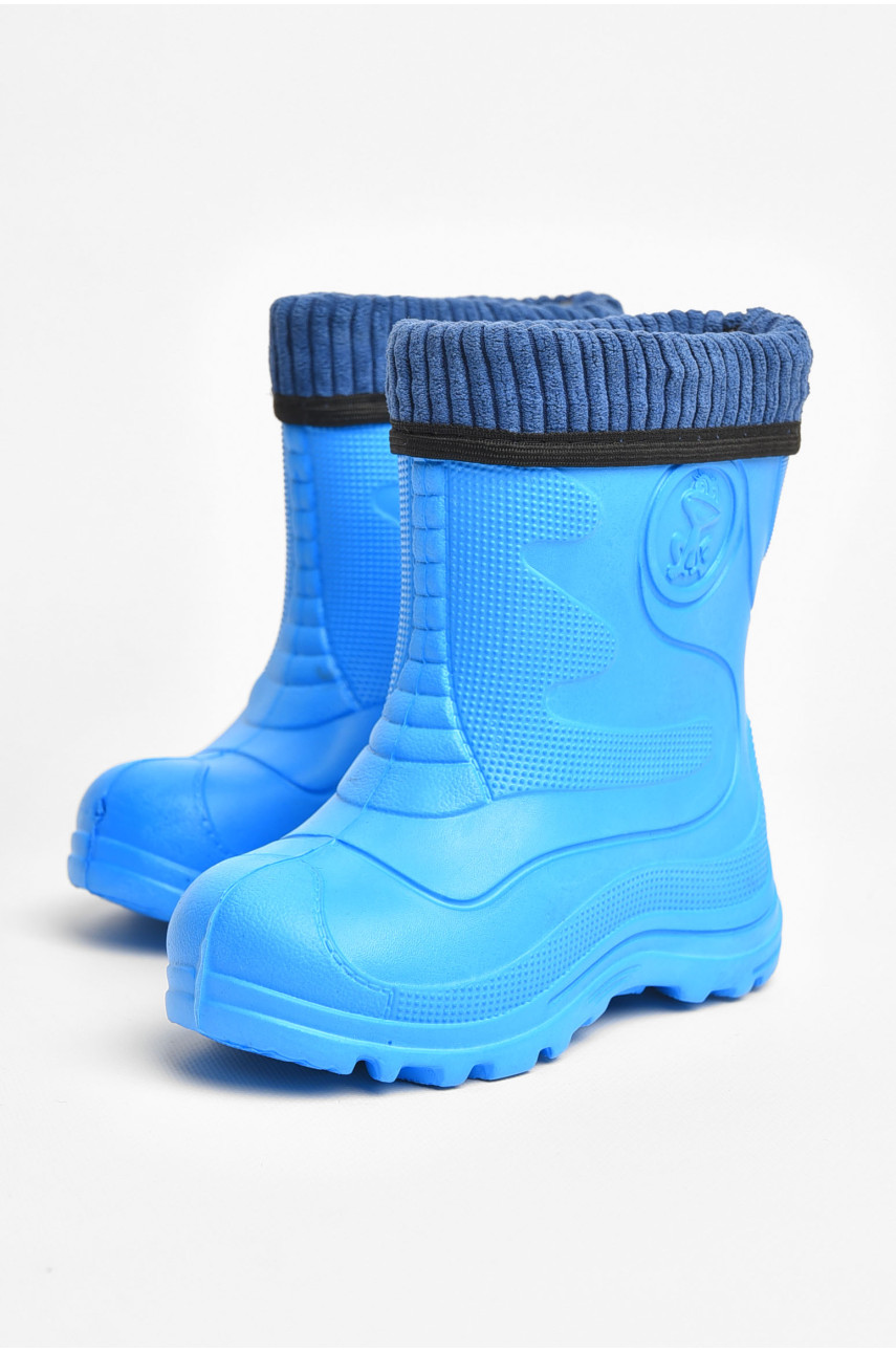 Сапоги пена детские голубого цвета со сьемным носком рыбачек2330 205345