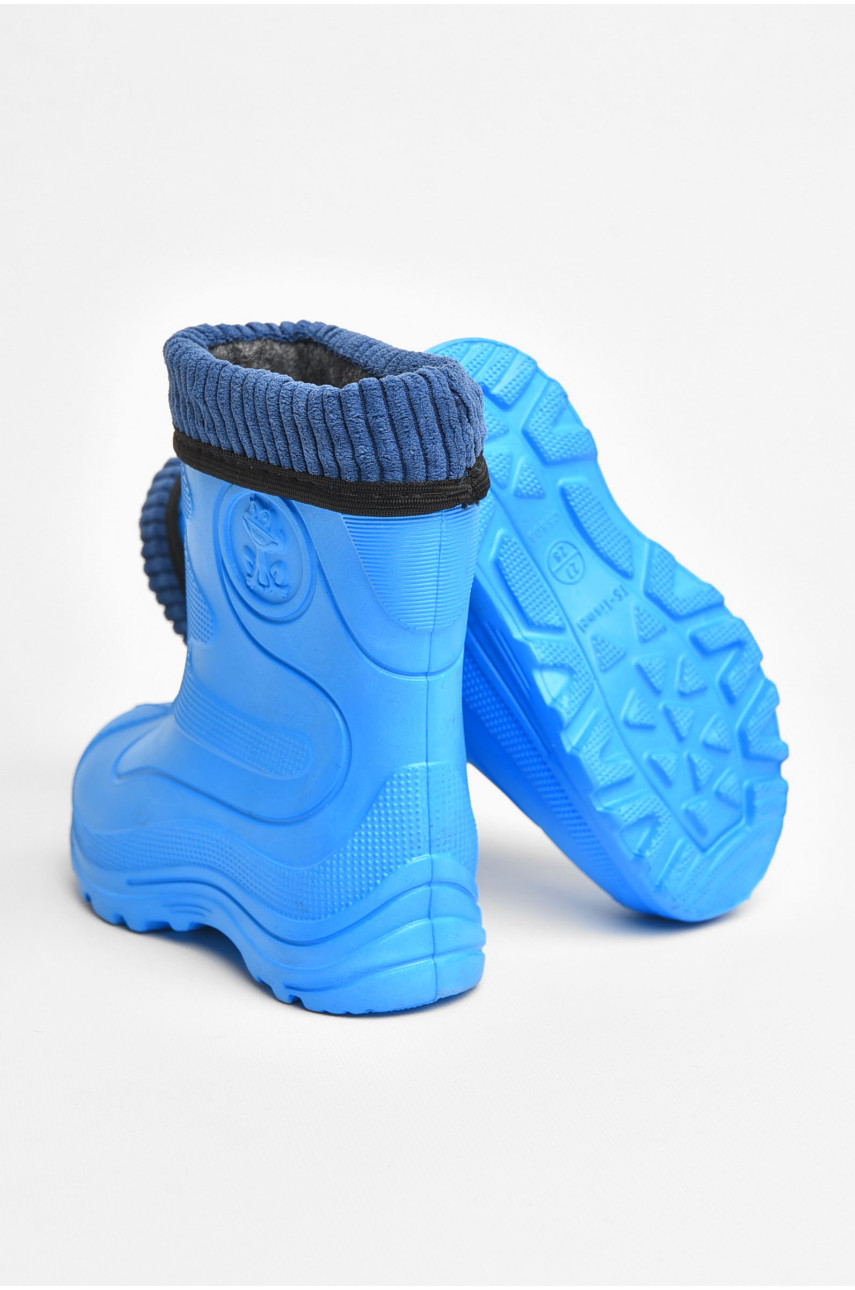 Сапоги пена детские голубого цвета со сьемным носком рыбачек2330 205345