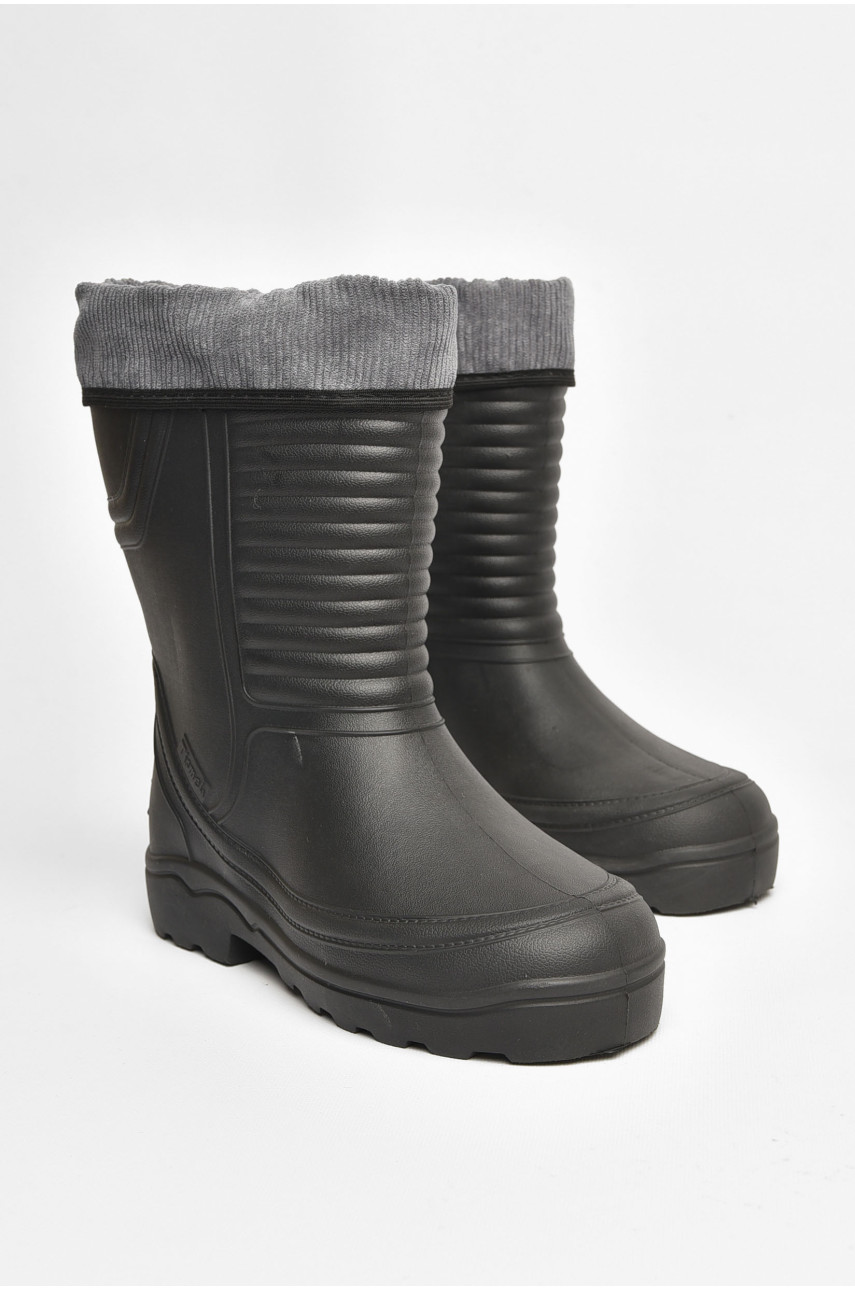 Сапоги мужские пена со съемным носком черного цвета 205381