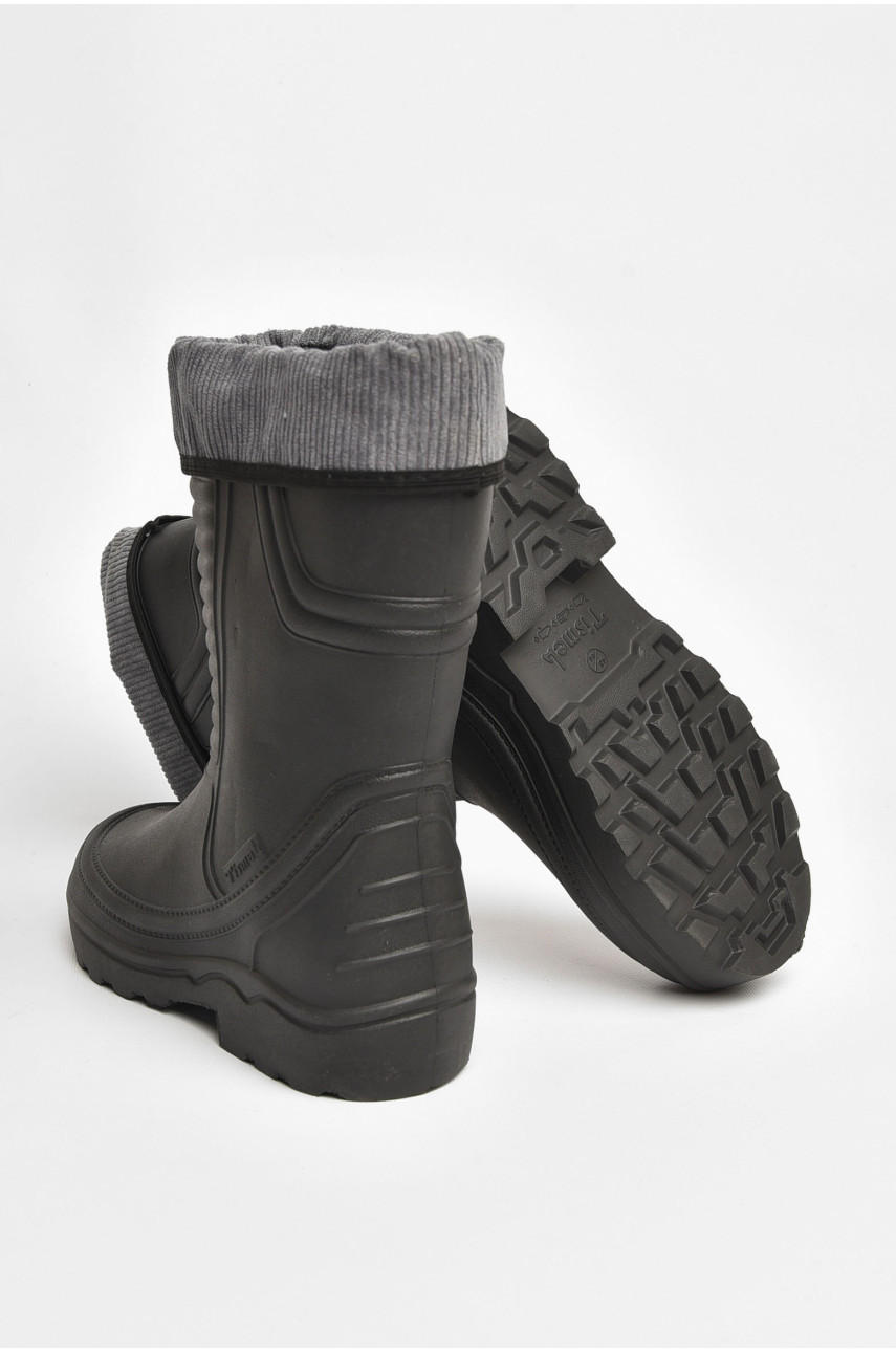 Чоботи чоловічі піна зі з`ємною шкарпеткою чорного кольору 205381