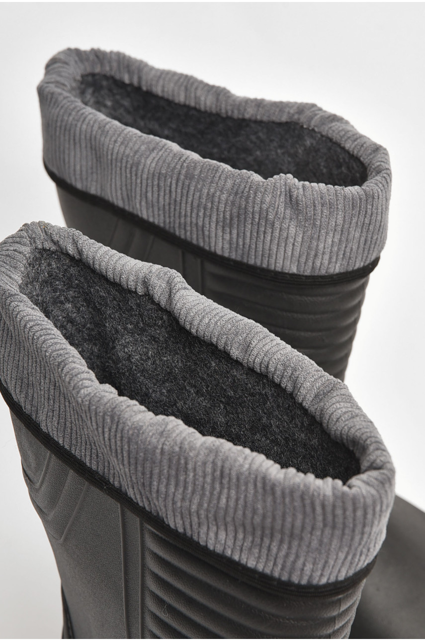 Чоботи чоловічі піна зі з`ємною шкарпеткою чорного кольору 205381