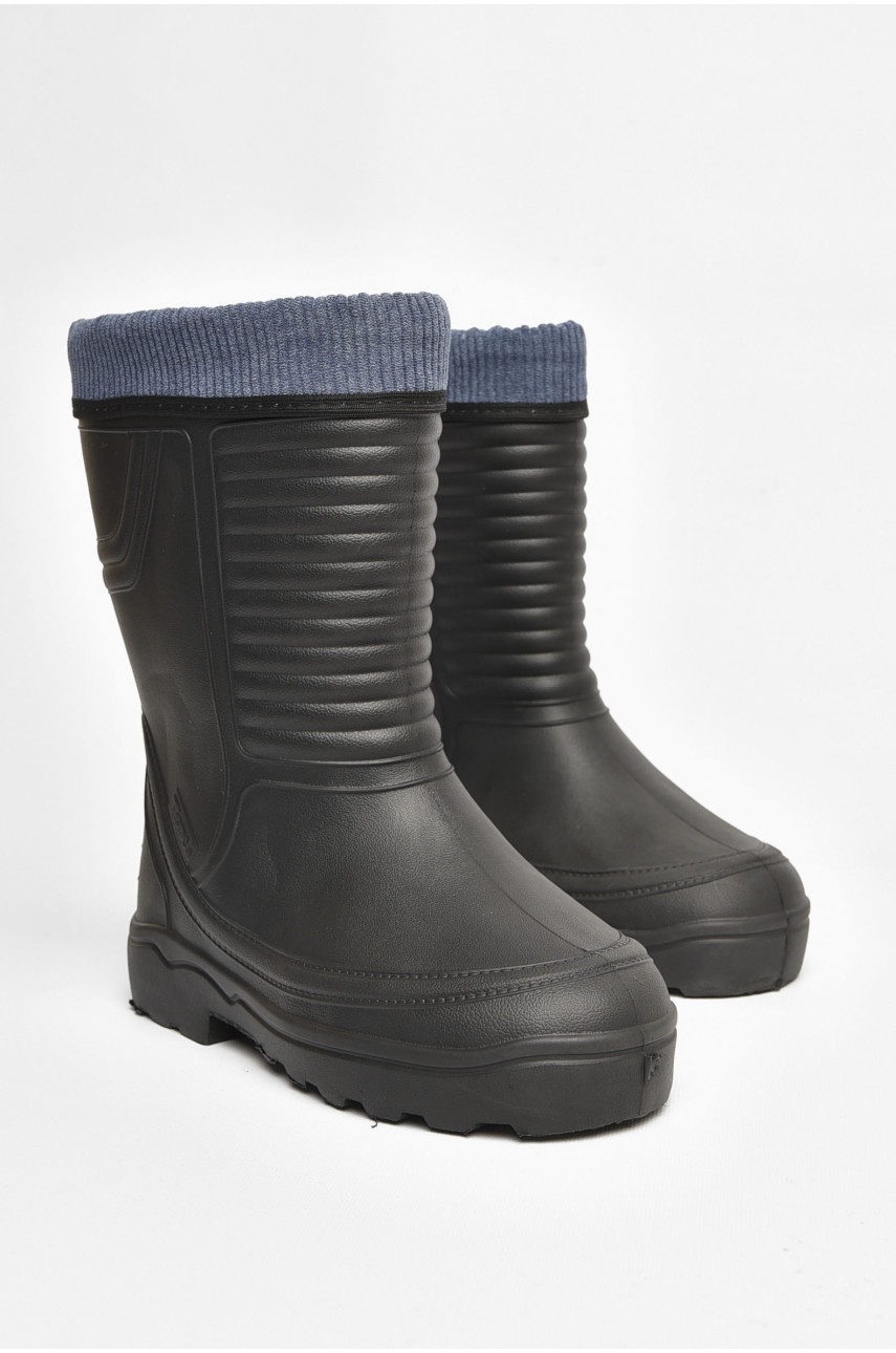 Сапоги мужские пена со съемным носком черного цвета 205382