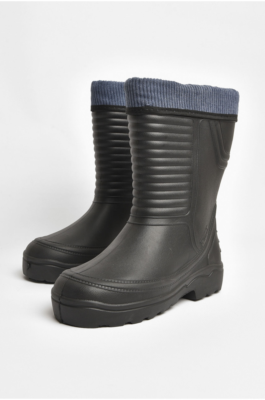 Сапоги мужские пена со съемным носком черного цвета 205382