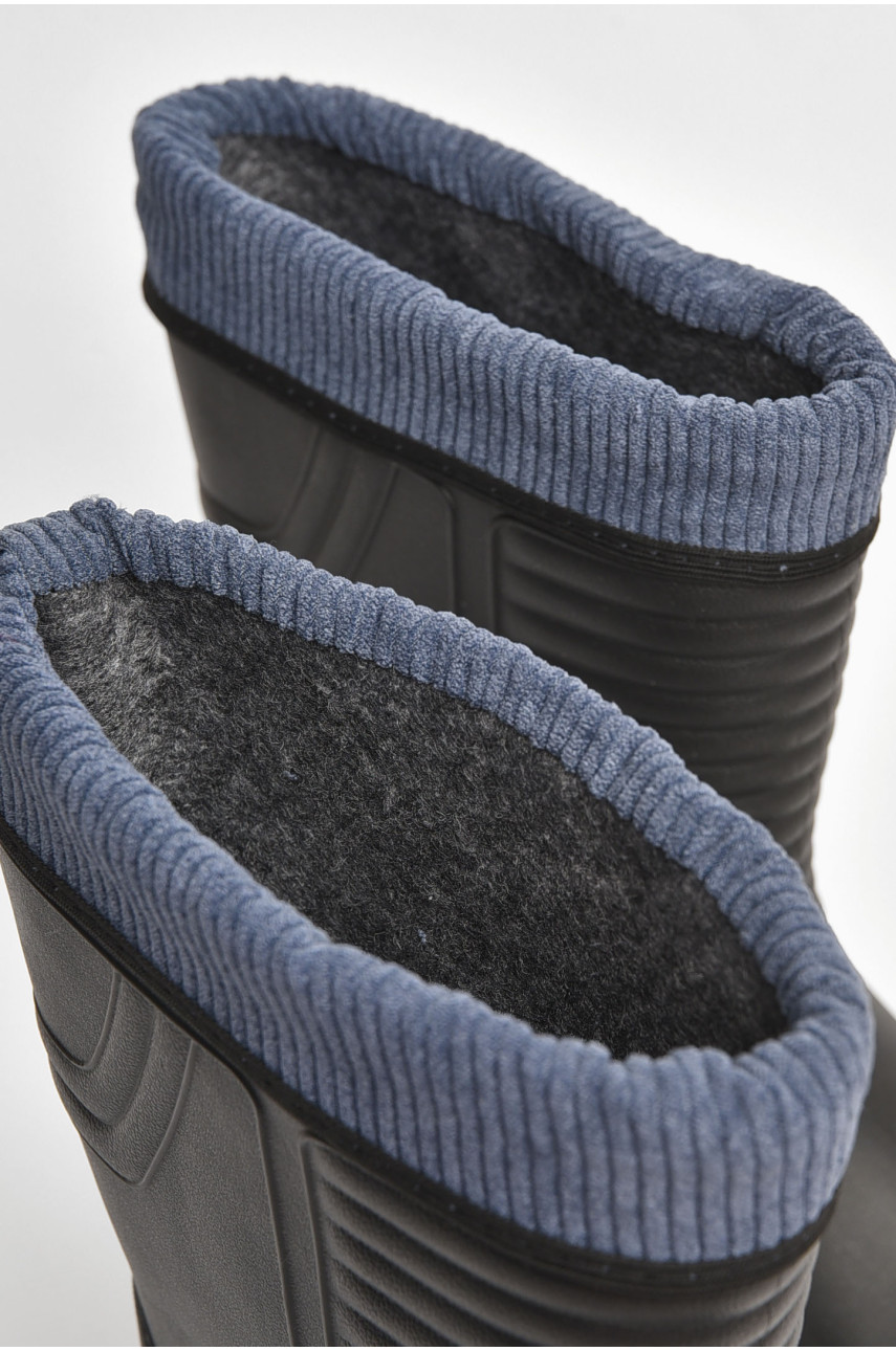 Чоботи чоловічі піна зі з`ємною шкарпеткою чорного кольору 205382