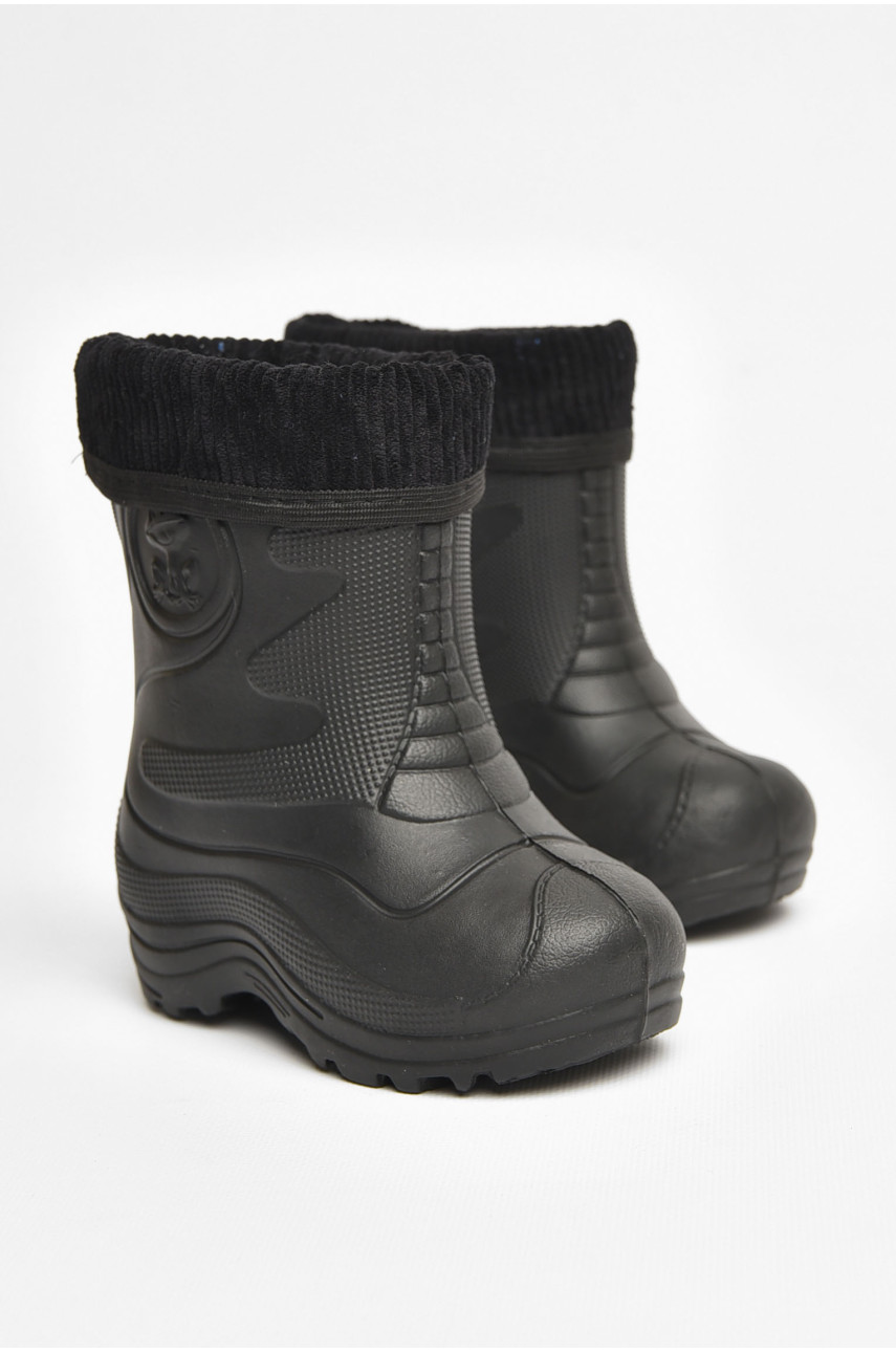 Сапоги пена детские черного цвета со сьемным носком рыбачек2330 205406