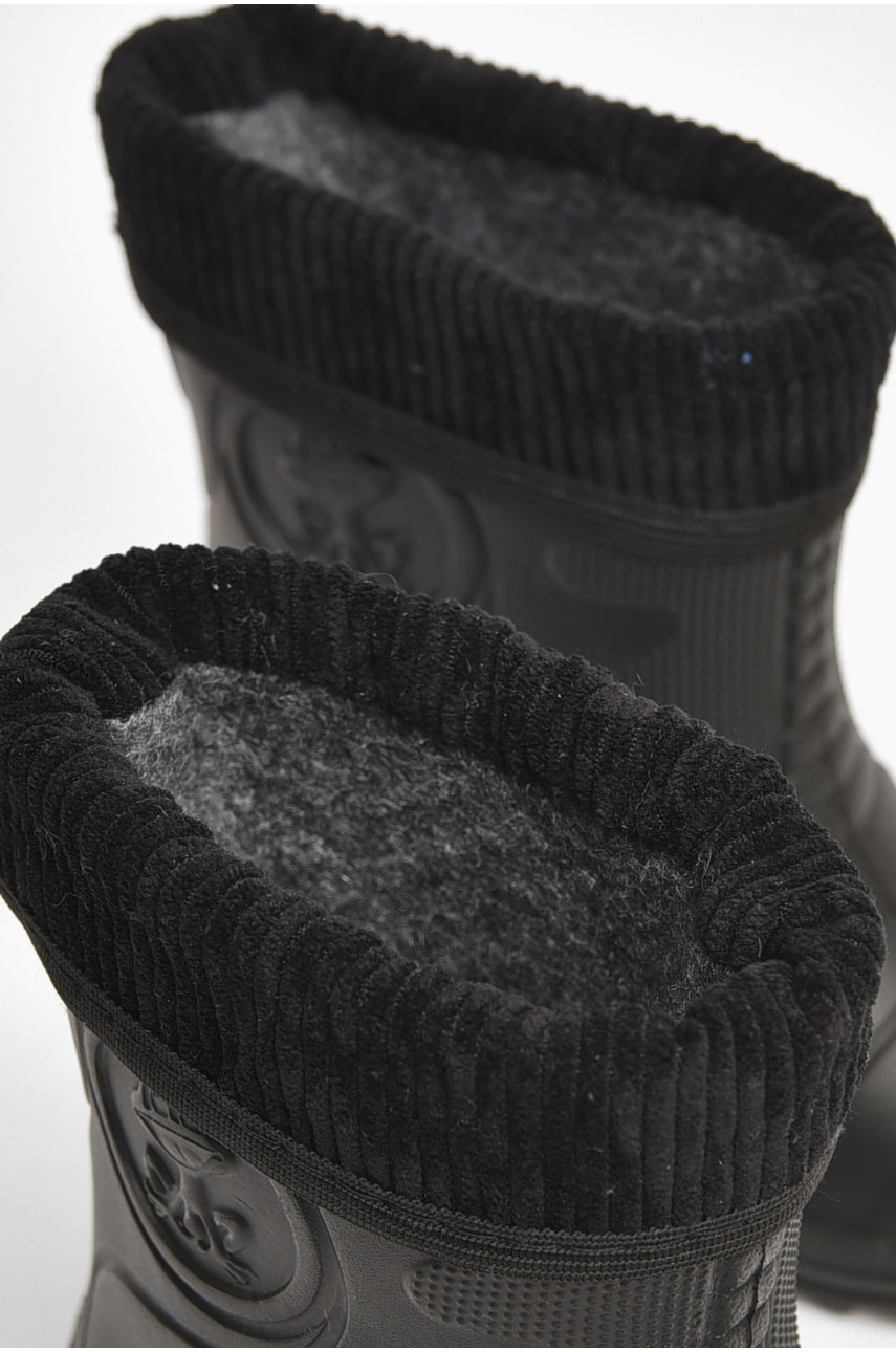 Сапоги пена детские черного цвета со сьемным носком рыбачек2330 205406