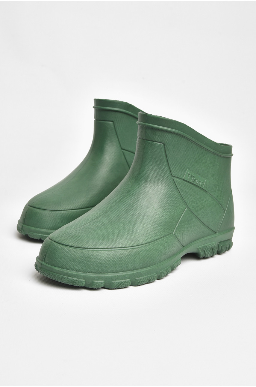 Полусапоги мужские пена зеленого цвета вставка 205407