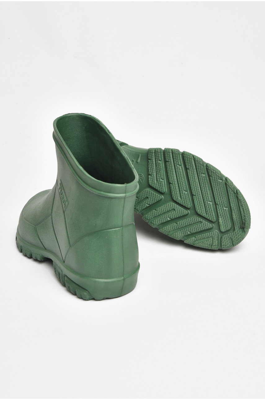 Полусапоги мужские пена зеленого цвета вставка 205407