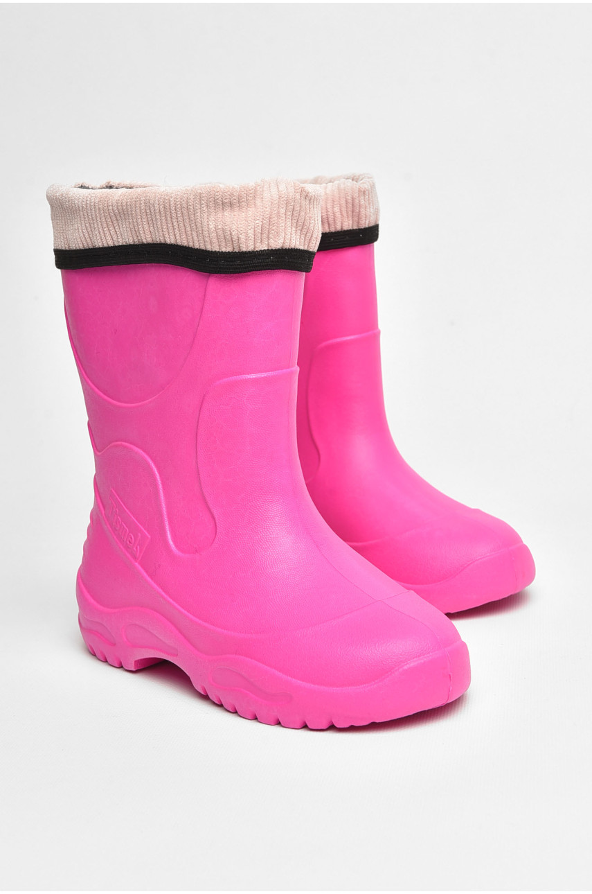 Сапоги пена детские для подростка розового цвета со сьемным носком 3136 205411