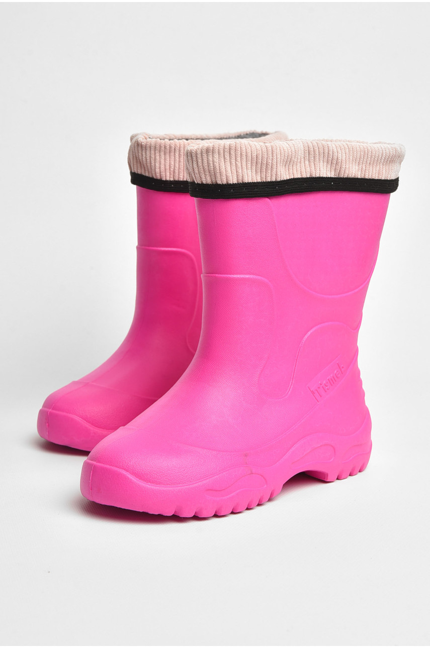 Сапоги пена детские для подростка розового цвета со сьемным носком 3136 205411