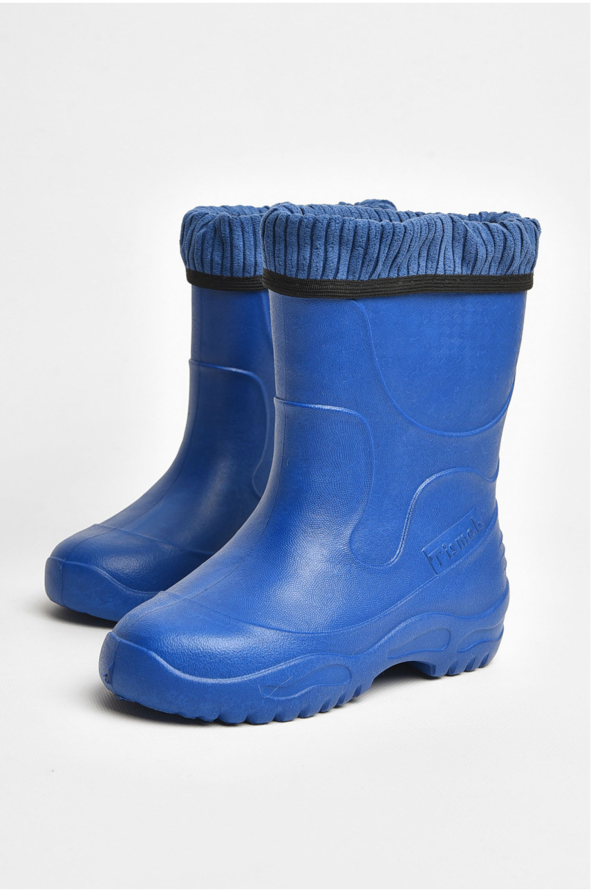 Сапоги пена детские для подростка темно-синего цвета со сьемным носком 3136 205414