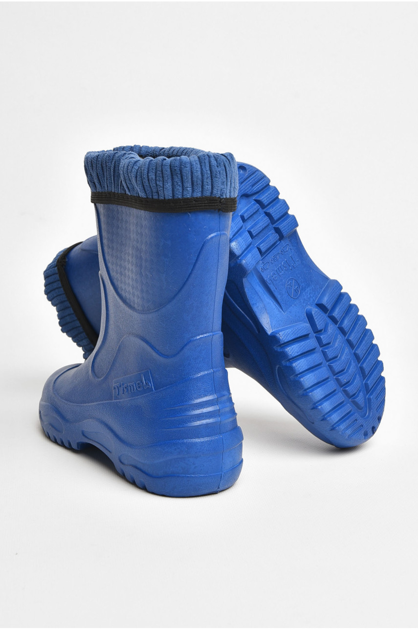 Сапоги пена детские для подростка темно-синего цвета со сьемным носком 3136 205414