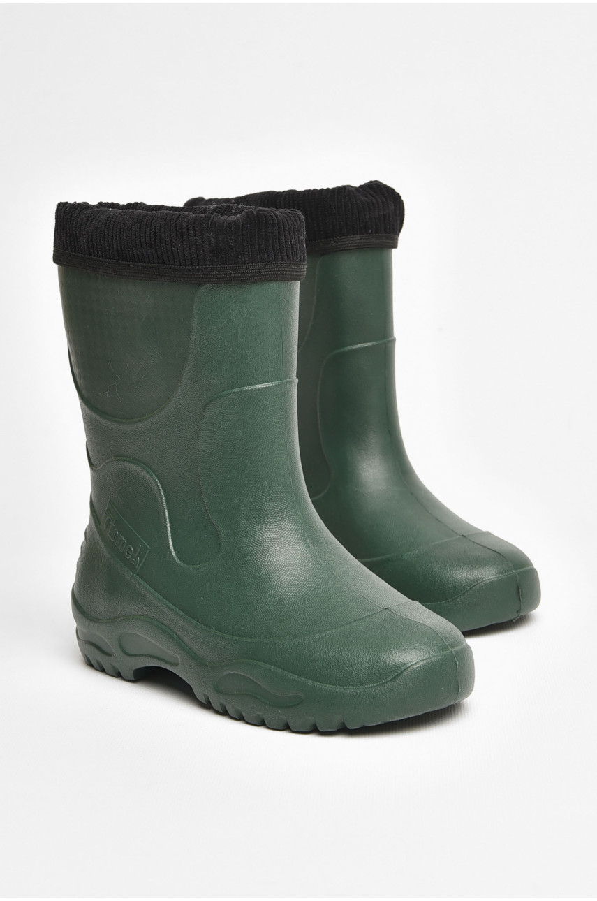 Сапоги пена детские для подростка цвета хаки со сьемным носком 3136 205415