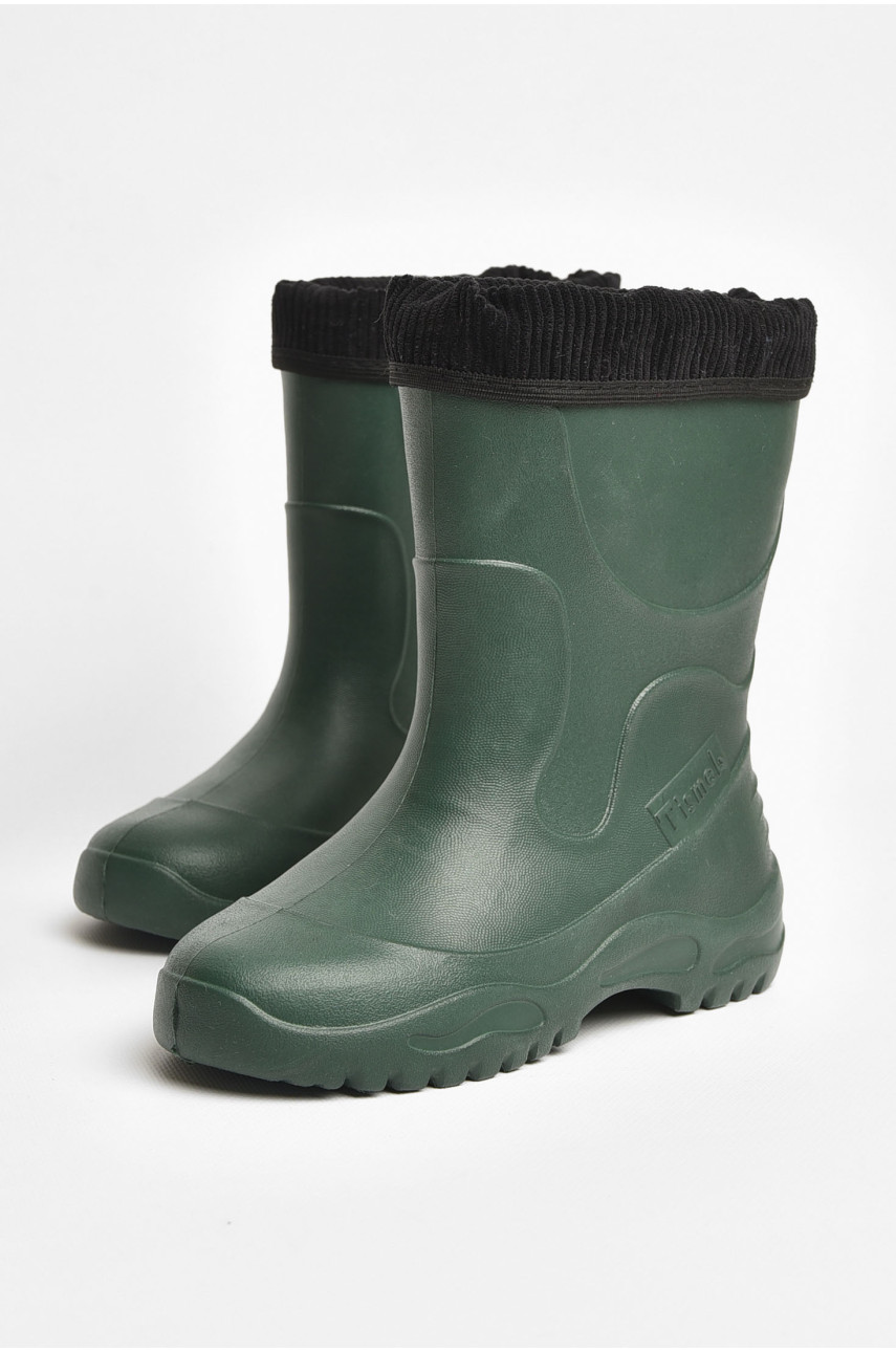 Сапоги пена детские для подростка цвета хаки со сьемным носком 3136 205415